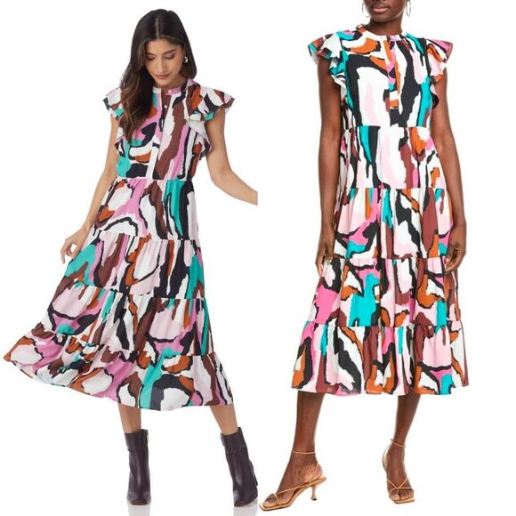 Crosby by Mollie Burch Napa Midi Dress M - Picture 3 of 11